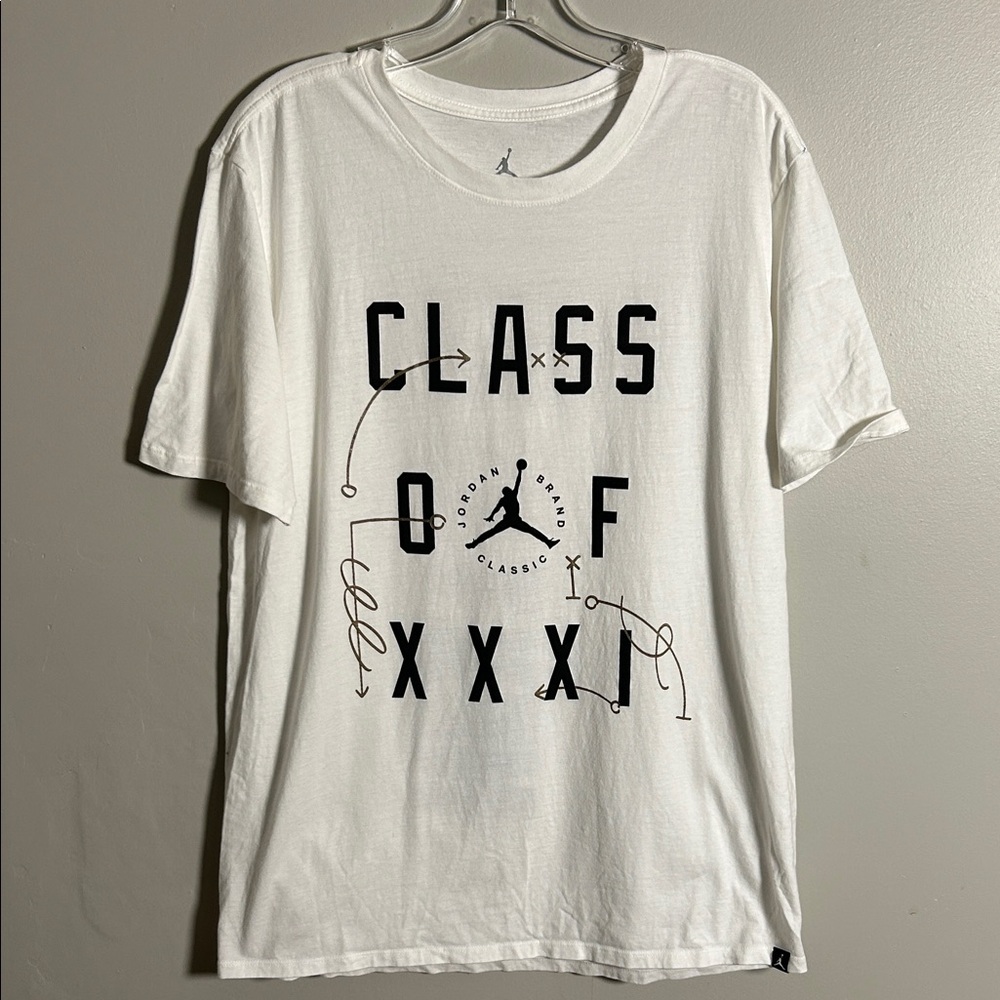 Jumpan Air Jordan Brand Class of XXXI T-Shirt Double Sided Next VS Next Sz Large